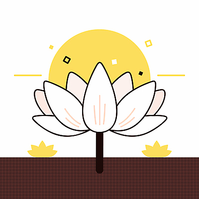 불교 일러스트 연꽃 사람없음 갈색 노란색 평화 격자 국내일러스트 AI파일 꽃 종교 컬러 컨셉 무늬 파일형식 벡터