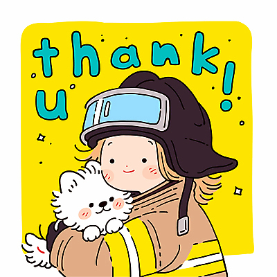 여자 일러스트 안기 한명 미소 상반신 성인 노란색 강아지 소방관 감사 땡큐 소방관모자 성인여자한명만 방호복 일러캐릭터 AI파일 캐릭터 모자_잡화 1 옷 감정 컬러 모션 표정 사람 반려동물 개 구조원 소방 여자한명만 성인여자만 파일형식 벡터