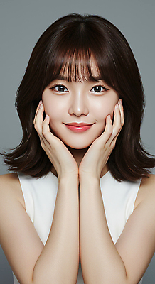 JPG 편집이미지 여자 여유 회색배경 실내 한명 미소 웃음 상반신 성인 캐주얼 뷰티 턱괴기 단발머리 심플 꽃받침 의료성형뷰티 성인여자한명만 편집실사 AI인물포토 AI콘텐츠 1 헤어스타일 옷 감정 백그라운드 모션 표정 사람 손짓 내부 회색 CG 여자한명만 성인여자만 파일형식 AI포토