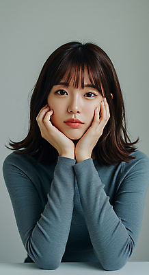 JPG 편집이미지 응시 여자 여유 회색배경 실내 한명 미소 웃음 상반신 성인 캐주얼 뷰티 턱괴기 단발머리 심플 꽃받침 의료성형뷰티 성인여자한명만 편집실사 AI인물포토 AI콘텐츠 1 헤어스타일 시선 옷 감정 백그라운드 모션 표정 사람 손짓 내부 회색 CG 여자한명만 성인여자만 파일형식 AI포토