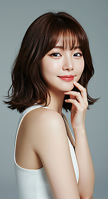 JPG 편집이미지 응시 여자 여유 회색배경 실내 한명 미소 웃음 손짓 상반신 성인 옆모습 캐주얼 뷰티 단발머리 심플 의료성형뷰티 성인여자한명만 편집실사 AI인물포토 AI콘텐츠 1 헤어스타일 시선 옷 감정 뷰포인트 백그라운드 모션 표정 사람 내부 회색 CG 여자한명만 성인여자만 파일형식 AI포토