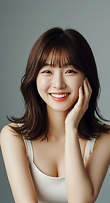 JPG 편집이미지 여자 여유 회색배경 실내 한명 미소 웃음 손짓 상반신 성인 캐주얼 뷰티 단발머리 심플 의료성형뷰티 성인여자한명만 편집실사 AI인물포토 AI콘텐츠 1 헤어스타일 옷 감정 백그라운드 모션 표정 사람 내부 회색 CG 여자한명만 성인여자만 파일형식 AI포토