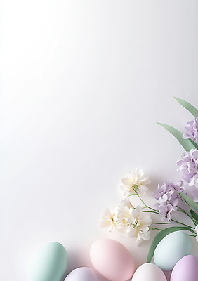 JPG 편집이미지 꽃 기독교 종교 분홍색 사람없음 빛 풀잎 부활절계란 카피스페이스 편집실사 AI포토 AI콘텐츠 식물 컬러 잎 부활절 계란 공백 풀_식물 CG 파일형식