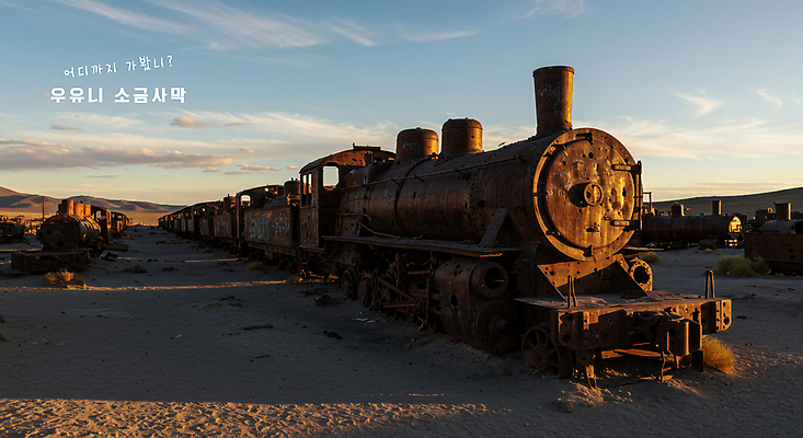 PSD 구름 편집이미지 해외풍경 여행 자연 하늘 사람없음 환경 사막 기차 볼리비아 이미지편집 우유니사막 자연요소 해외 육상교통 대중교통 아메리카 풍경 생태계 소금사막 파일형식