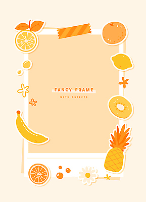 꽃 스티커 잎 오렌지 일러스트 단면 프레임 바나나 키위 사람없음 세트 주황색 물방울 레몬 파인애플 테이프 팬시 폴라로이드사진 엘리먼트 카피스페이스 다꾸 국내일러스트 AI파일 식물 컬러 과일 문구용품 공백 열대과일 폴라로이드 신조어 약어 파일형식 벡터