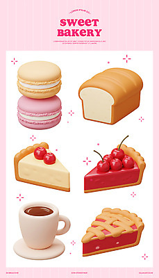 PSD 편집이미지 분홍색 사람없음 반짝임 3D 쌓기 커피잔 컵받침 식빵 마카롱 엘리먼트 체리파이 편집3D 커피 빵 컬러 모션 디저트 잔 받침대 디지털합성 파이_빵 파일형식