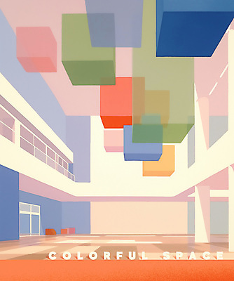 도형 PSD 일러스트 창문 추상 실내 사람없음 컬러풀 공간 구조물 구성 국내일러스트 건축 컬러 무늬 내부 파일형식