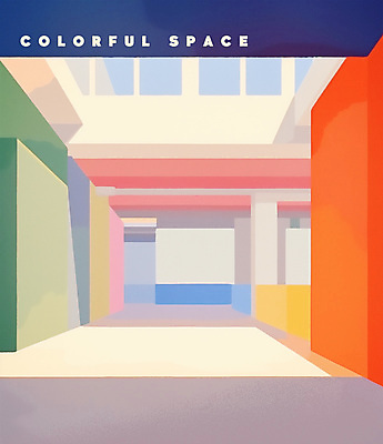 도형 PSD 일러스트 추상 실내 사람없음 컬러풀 공간 구조물 구성 국내일러스트 건축 컬러 무늬 내부 파일형식