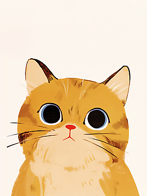 JPG 한마리 일러스트 수채화 사람없음 귀여움 고양이 미니멀 국내일러스트 AI일러스트 AI콘텐츠 1 컨셉 포유류 반려동물 파일형식