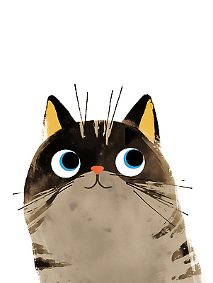 JPG 한마리 일러스트 수채화 사람없음 귀여움 고양이 미니멀 국내일러스트 AI일러스트 AI콘텐츠 1 컨셉 포유류 반려동물 파일형식