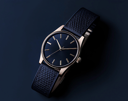 JPG 편집이미지 디자인 사람없음 고급 남색 손목시계 세련 편집실사 AI포토 AI콘텐츠 시계 컬러 컨셉 장신구 CG 파일형식