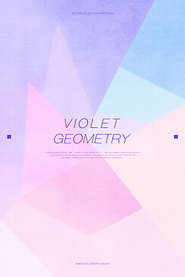 PSD 백그라운드 패턴 일러스트 수채화 사람없음 보라색 삼각형 기하학 지오메트릭 국내일러스트 도형 컬러 무늬 파일형식