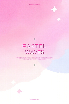 PSD 분홍색 백그라운드 일러스트 수채화 사람없음 반짝임 그라데이션 파스텔톤 국내일러스트 컬러 모션 파일형식