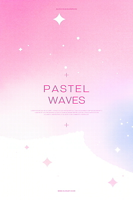 PSD 분홍색 백그라운드 일러스트 수채화 사람없음 빛 반짝임 그라데이션 파스텔톤 국내일러스트 컬러 모션 파일형식