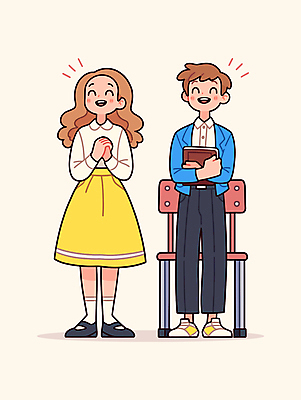 전신 여자 남자 행복 기독교 의자 일러스트 따뜻함 미소 들기 청년 두명 교회 믿음 성경 기도 즐거움 손모으기 찬양 청년만 일러캐릭터 AI파일 캐릭터 감정 종교 가구 종교용품 종교건축 모션 표정 사람 손짓 성인 건물 성인만 파일형식 벡터