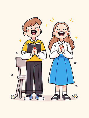 전신 여자 남자 꽃잎 행복 기독교 의자 일러스트 따뜻함 미소 들기 청년 두명 교회 믿음 성경 기도 즐거움 손모으기 찬양 청년만 일러캐릭터 AI파일 캐릭터 꽃 감정 종교 가구 종교용품 종교건축 모션 표정 사람 손짓 성인 건물 성인만 파일형식 벡터