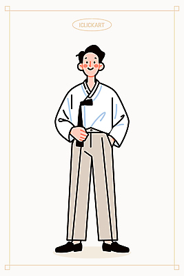 전신 모델 한국전통 옷 패션 남자 포즈 일러스트 한명 성인 반짝임 잡기 주머니손 남자한복 생활한복 성인남자한명만 일러캐릭터 AI파일 캐릭터 1 전통 모션 한국 사람 한복 남자한명만 성인남자만 파일형식 벡터