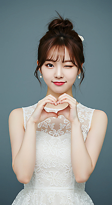 JPG 편집이미지 여자 윙크 한명 미소 상반신 성인 앞모습 뷰티 손하트 의료성형뷰티 성인여자한명만 편집실사 AI인물포토 AI콘텐츠 1 뷰포인트 표정 사람 손짓 CG 여자한명만 성인여자만 파일형식 AI포토