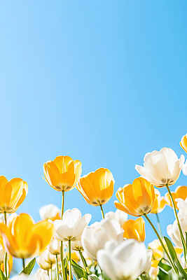 JPG 편집이미지 하늘색 잎 꽃밭 봄꽃 자연 하늘 풍경 사람없음 봄풍경 편집실사 AI포토 AI콘텐츠 식물 꽃 파란색 봄 CG 생태계 파일형식