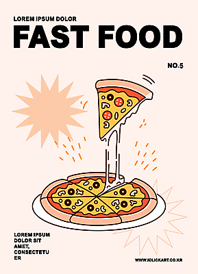 도형 접시 포스터 음식 분홍색 조각 일러스트 사람없음 심플 늘이기 콤비네이션피자 피자치즈 국내일러스트 AI파일 식기 컬러 치즈 피자 파일형식 벡터