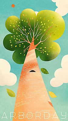 PSD 나무 구름 일러스트 하늘 나뭇잎 사람없음 평화 국내일러스트 자연요소 식물 컨셉 잎 파일형식