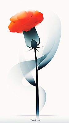 JPG 디자인 잎 한송이 일러스트 추상 사람없음 빨간색 어버이날 남색 스승의날 카네이션 감사 가정의달 그라데이션 국내일러스트 AI일러스트 AI콘텐츠 식물 1 기념일 꽃 감정 컬러 무늬 5월 송이 파일형식