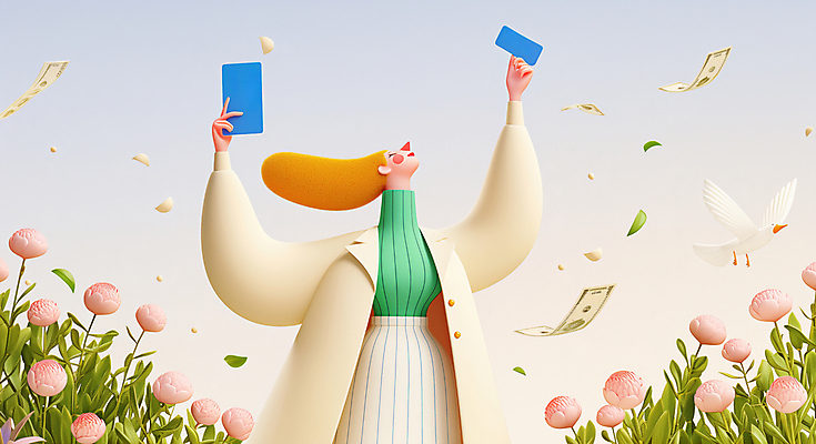 JPG 편집이미지 여자 꽃 지폐 조류 한명 미소 들기 상반신 성인 스마트폰 눈감음 풀잎 신용카드 성인여자한명만 편집실사 AI컴퓨터그래픽 AI콘텐츠 식물 동물 1 잎 돈 모션 표정 사람 금융 핸드폰 스마트기기 풀_식물 CG 여자한명만 성인여자만 파일형식