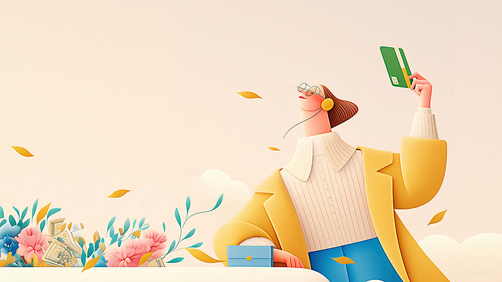 JPG 편집이미지 여자 꽃 잎 한명 미소 들기 상반신 성인 눈감음 신용카드 지갑 성인여자한명만 안경낌 편집실사 AI컴퓨터그래픽 AI콘텐츠 식물 1 안경 모션 표정 사람 금융 CG 여자한명만 성인여자만 파일형식