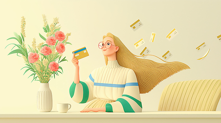 JPG 편집이미지 여자 의자 한명 미소 들기 상반신 성인 꽃병 머그컵 풀잎 신용카드 책상 성인여자한명만 안경낌 편집실사 AI컴퓨터그래픽 AI콘텐츠 1 꽃 안경 가구 잎 모션 표정 사람 컵 금융 풀_식물 CG 여자한명만 성인여자만 파일형식