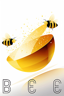 PSD 일러스트 추상 사람없음 비행 벌 꿀 벌집 국내일러스트 곤충 무늬 파일형식