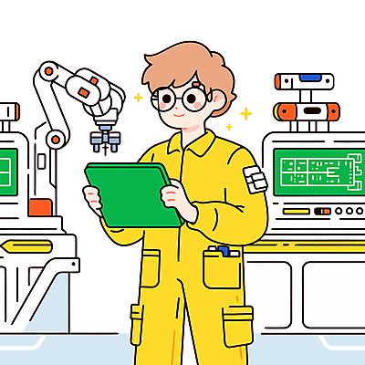 남자 일러스트 한명 미소 들기 성인 태블릿 기계 작업장 기술자 공학 성인남자한명만 AI_인공지능 국내일러스트 AI파일 직업 1 교육 산업 모션 표정 사람 전자제품 스마트기기 남자한명만 성인남자만 파일형식 벡터