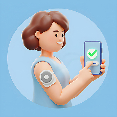 JPG 편집이미지 여자 3D캐릭터 한명 미소 들기 상반신 성인 파란색 스마트폰 운동 3D 가리킴 체크표시 웨어러블 성인여자한명만 편집3D AI컴퓨터그래픽 AI콘텐츠 캐릭터 1 컬러 모션 표정 건강 사람 손짓 핸드폰 스마트기기 디지털합성 확인 여자한명만 성인여자만 파일형식