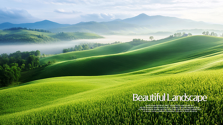 PSD 나무 구름 편집이미지 자연 하늘 잔디 초원 사람없음 연두색 안개 경관 산맥 이미지편집 자연요소 식물 날씨 산 풍경 초록색 생태계 파일형식