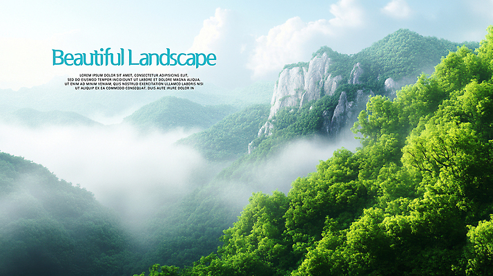 PSD 나무 구름 편집이미지 자연 하늘 사람없음 절벽 안개 숲 암벽 경관 산맥 이미지편집 자연요소 식물 날씨 산 풍경 생태계 파일형식