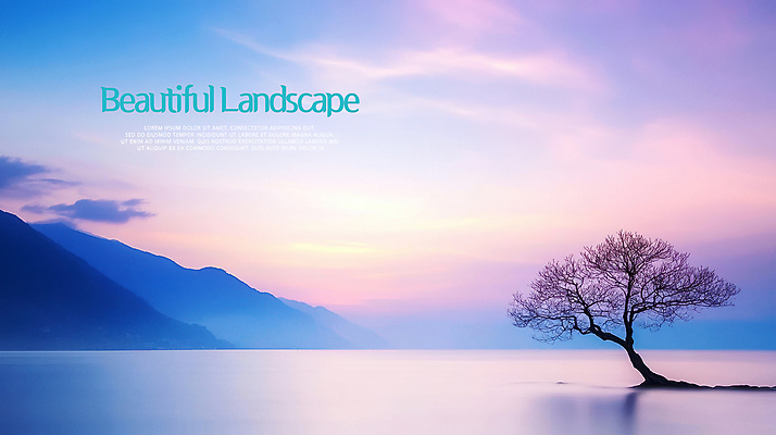 PSD 구름 편집이미지 호수 자연 하늘 산 한그루 사람없음 보라색 일몰 안개 경관 이미지편집 자연요소 나무 1 컬러 날씨 풍경 노을 생태계 파일형식