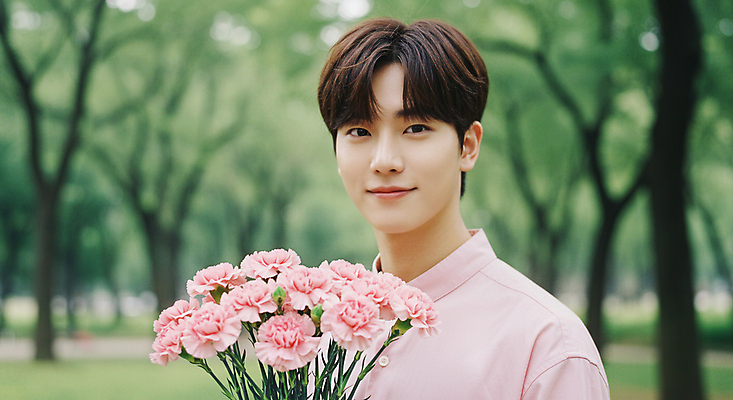 JPG 편집이미지 공원 남자 행복 꽃다발 한명 웃음 들기 상반신 성인 야외 앞모습 어버이날 카네이션 감사 가정의달 의료성형뷰티 성인남자한명만 편집실사 AI인물포토 AI콘텐츠 1 공공시설 기념일 꽃 감정 뷰포인트 모션 표정 사람 5월 CG 남자한명만 성인남자만 파일형식 AI포토