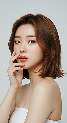 JPG 편집이미지 응시 여자 한명 상반신 성인 뷰티 손들기 의료성형뷰티 성인여자한명만 편집실사 오프숄더 AI인물포토 AI콘텐츠 1 시선 상의 모션 사람 CG 여자한명만 성인여자만 파일형식 AI포토