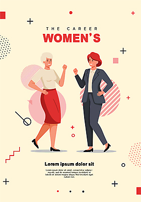 전신 여자 허리손 일러스트 미소 정장 성인 두명 손들기 파이팅 비즈니스우먼 다리들기 성인여자만 연노랑색 국내일러스트 AI파일 옷 포즈 비즈니스 모션 표정 사람 노란색 직장인 여자만 성인만 파일형식 벡터