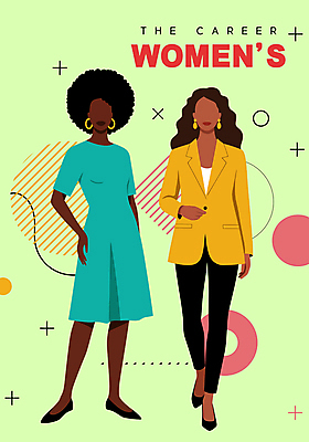 전신 여자 허리손 포즈 일러스트 성인 두명 연두색 손들기 걷기 파이팅 귀걸이 비즈니스우먼 얼굴없음 성인여자만 국내일러스트 AI파일 비즈니스 장신구 모션 사람 초록색 직장인 여자만 성인만 파일형식 벡터