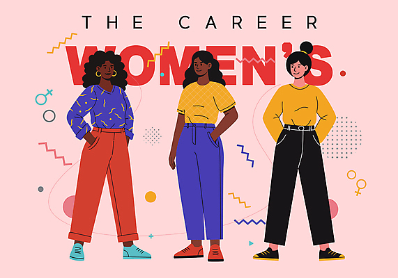 전신 여자 분홍색 포즈 일러스트 미소 성인 세명 파이팅 비즈니스우먼 주머니손 성인여자만 국내일러스트 AI파일 컬러 비즈니스 모션 표정 사람 직장인 여자만 성인만 파일형식 벡터