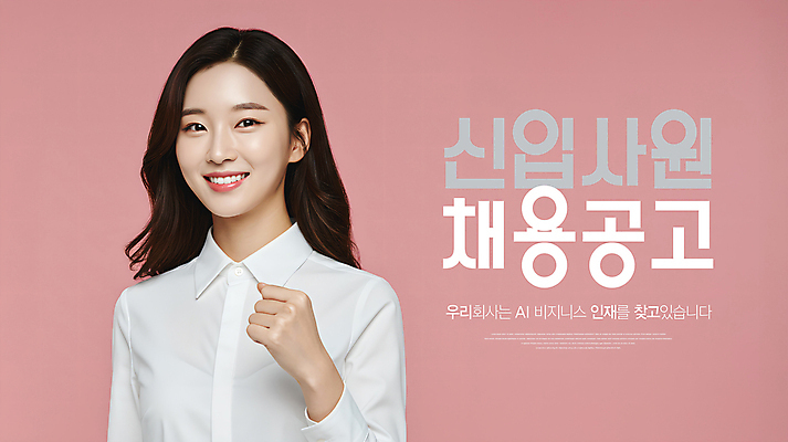 PSD 템플릿 여자 분홍색 한명 미소 상반신 성인 손들기 파이팅 구직 알림 신입사원 신입 채용공고 의료성형뷰티 성인여자한명만 이미지템플릿 1 컬러 컨셉 비즈니스 모션 표정 사람 채용 여자한명만 성인여자만 파일형식