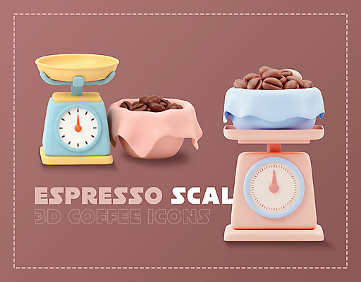 PSD 아이콘 그릇 저울 사람없음 3D아이콘 갈색 3D 원두 천 오브젝트 엘리먼트 편집3D 식기 커피 컬러 직물 디지털합성 파일형식
