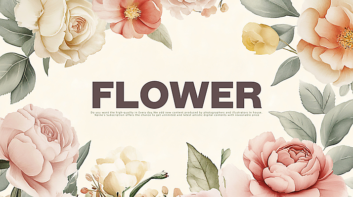 PSD 잎 일러스트 사람없음 장미 로맨틱 빈티지 꽃프레임 연분홍색 카피스페이스 국내일러스트 식물 꽃 분홍색 컨셉 프레임 공백 파일형식