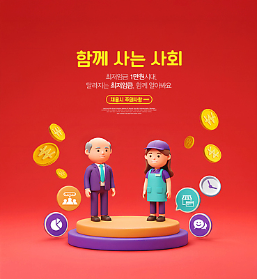 전신 PSD 편집이미지 여자 노년 남자 시계 말풍선 유니폼 미소 정장 성인 두명 빨간색 3D소스 동전 앞치마 사회 아르바이트 주의사항 채용 캡모자 최저임금 사회초년생 권리 이미지편집 편집3D 모자_잡화 옷 컬러 돈 비즈니스 표정 주의 사람 경제 3D 공동체 파일형식