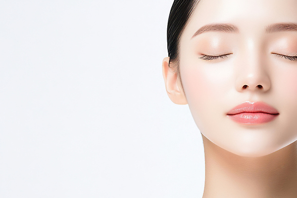 JPG 편집이미지 여자 얼굴 한명 미소 성인 빛 눈감음 피부 피부관리 광택 의료성형뷰티 성인여자한명만 편집실사 AI인물포토 AI콘텐츠 1 모션 표정 사람 신체부위 뷰티 CG 여자한명만 성인여자만 파일형식 AI포토