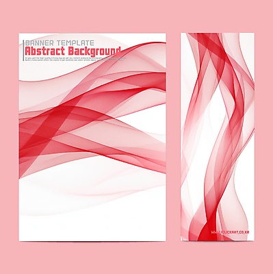 템플릿 디자인 배너템플릿 세로배너 물결 추상 사람없음 빨간색 배너세트 이미지템플릿 AI파일 배너 컬러 무늬 세로 세트 파일형식 벡터