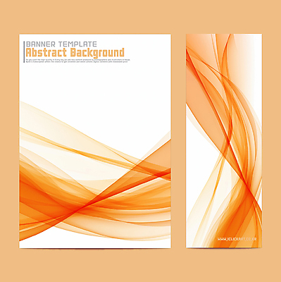 템플릿 디자인 배너템플릿 세로배너 물결 추상 사람없음 주황색 배너세트 이미지템플릿 AI파일 배너 컬러 무늬 세로 세트 파일형식 벡터