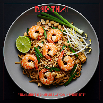 PSD 편집이미지 그릇 새우 요리 사람없음 식사 고명 고수 매움 라임 파 볶음국수 숙주 태국음식 팟타이 이미지편집 식기 채소 과일 갑각류 맛 향신료 국수 동양음식 파일형식