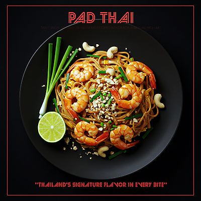 PSD 편집이미지 그릇 새우 요리 사람없음 식사 고명 고수 매움 라임 파 볶음국수 숙주 태국음식 팟타이 이미지편집 식기 채소 과일 갑각류 맛 향신료 국수 동양음식 파일형식
