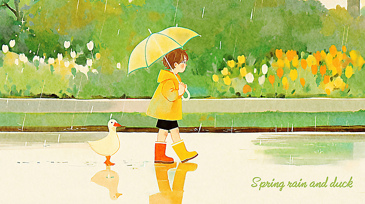 전신 PSD 남자 꽃 어린이 일러스트 우산 오리 따뜻함 장화 한명 들기 소년 연두색 걷기 귀여움 봄비 우비 감성 소년한명만 국내일러스트 식물 1 옷 신발 컨셉 모션 조류 사람 초록색 봄 비_날씨 남자한명만 소년만 파일형식